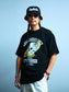 GOOD HELLER | SKULL&SNAKE AMERICAN LOGO T-SHIRT - Black