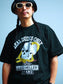 GOOD HELLER | SKULL&SNAKE AMERICAN LOGO T-SHIRT - Black