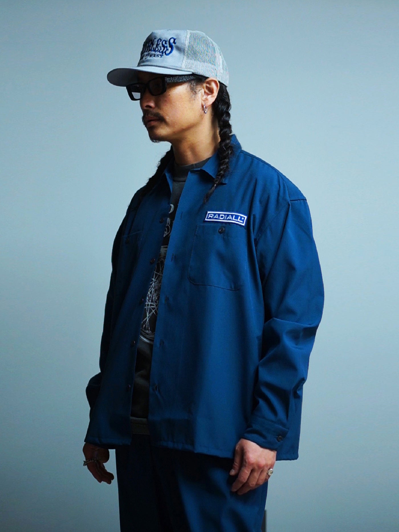RADIALL | Wheels - REGULAR COLLARED SHIRT L/S - Navy