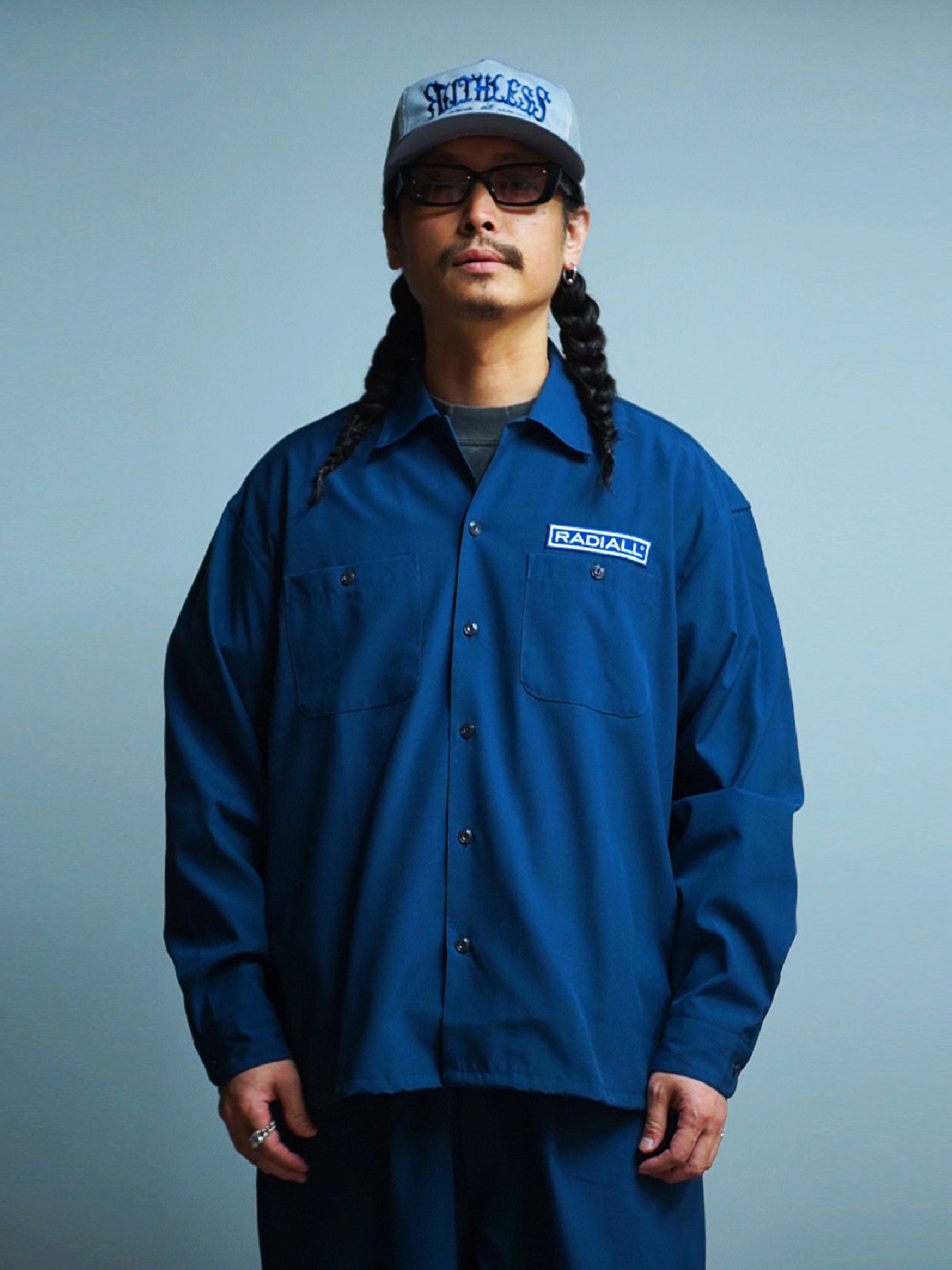 RADIALL | Wheels - REGULAR COLLARED SHIRT L/S - Navy