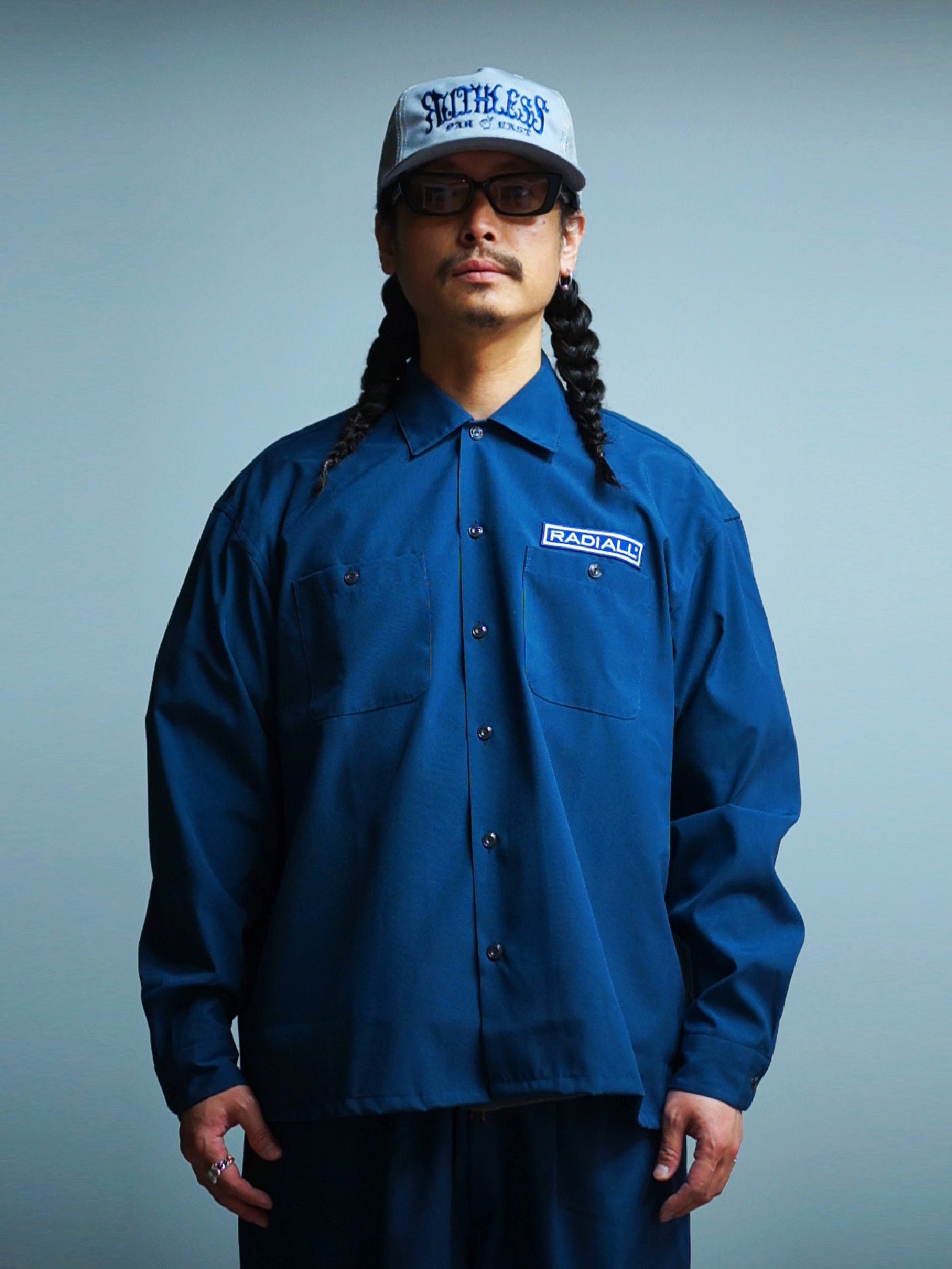 RADIALL | Wheels - REGULAR COLLARED SHIRT L/S - Navy