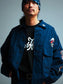 GOOD HELLER | KOR ARMY TYPE SOUVENIR JACKET DRAGON AND US EAGLE EMBROIDERIES - Navy