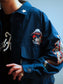 GOOD HELLER | KOR ARMY TYPE SOUVENIR JACKET DRAGON AND US EAGLE EMBROIDERIES - Navy