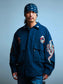 GOOD HELLER | KOR ARMY TYPE SOUVENIR JACKET DRAGON AND US EAGLE EMBROIDERIES - Navy
