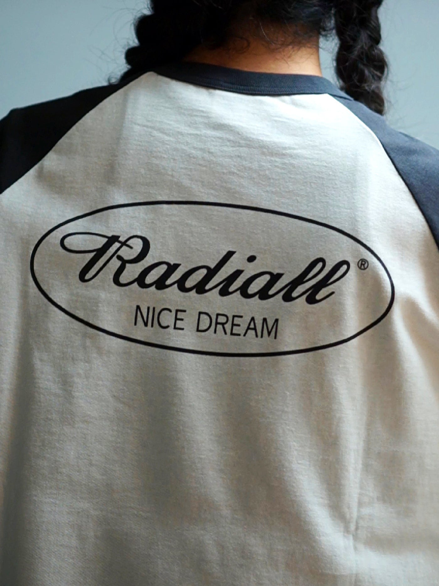 RADIALL | Oval - CREW NECK RAGLAN SHIRT 3Q/S - White