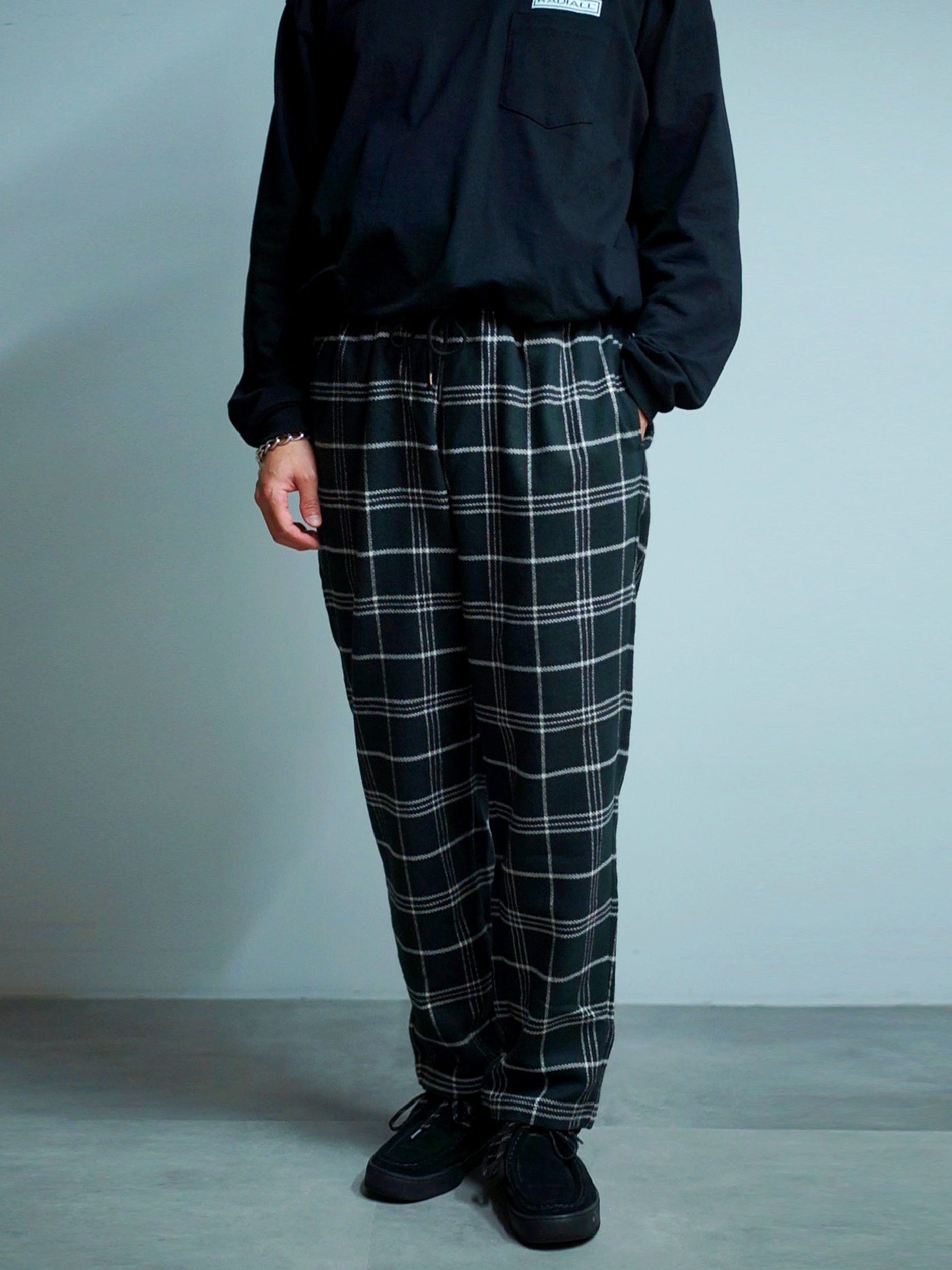 RADIALL | Cutlass - STRAIGHT FIT EASY PANTS - Black