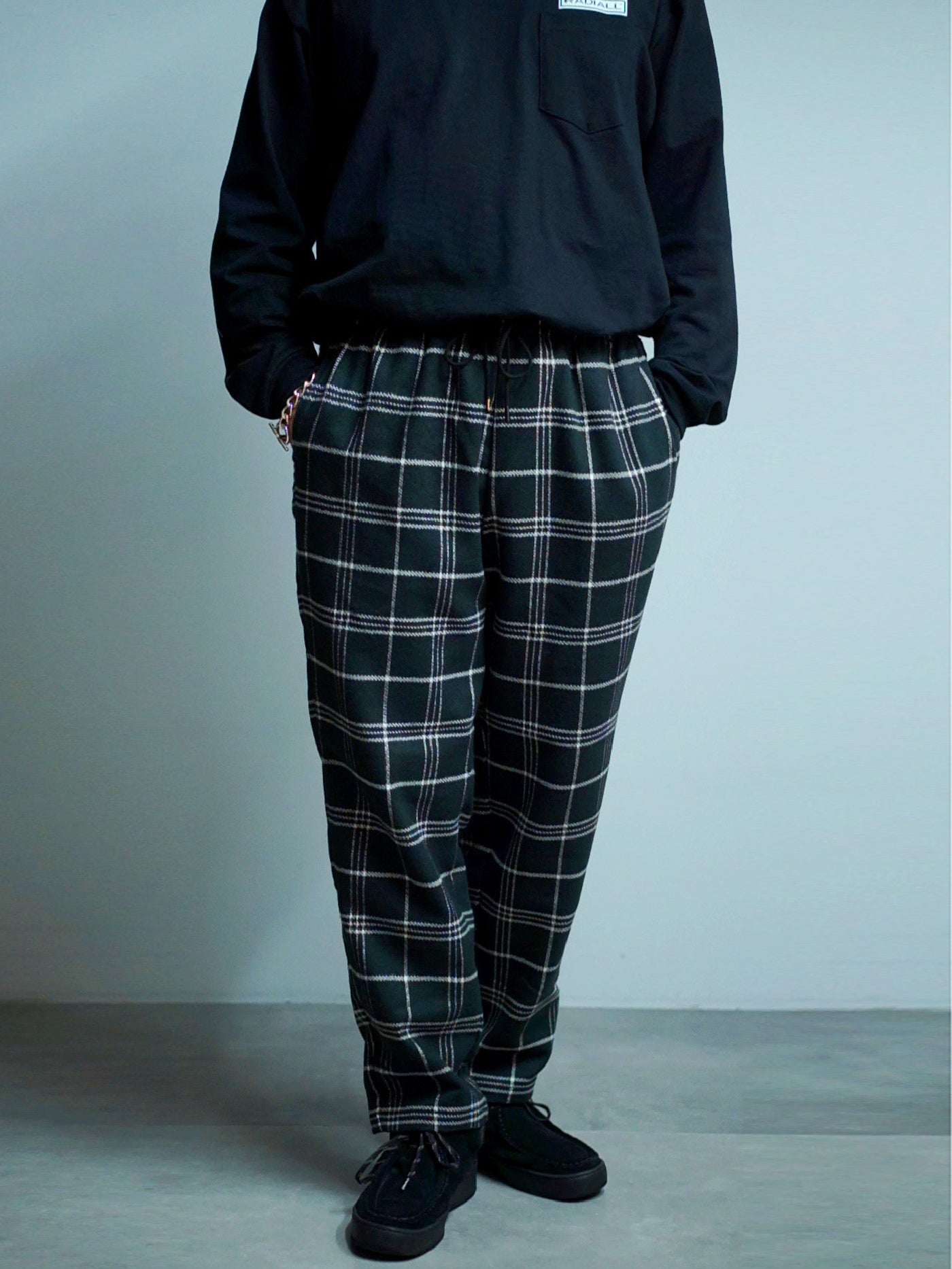 RADIALL | Cutlass - STRAIGHT FIT EASY PANTS - Black