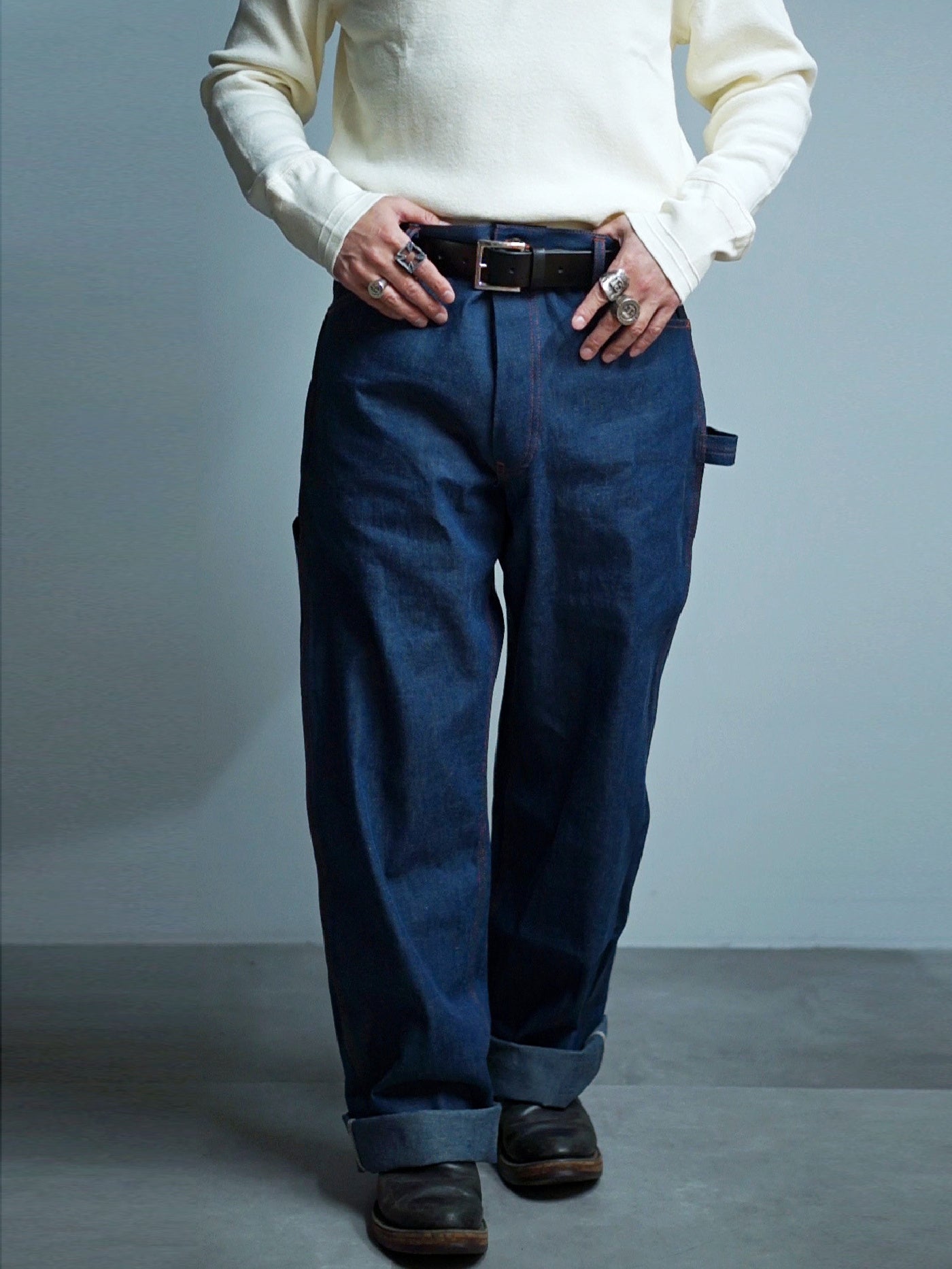 WEIRDO | BEATNIK - DENIM PANTS / WRD5126 - Indigo