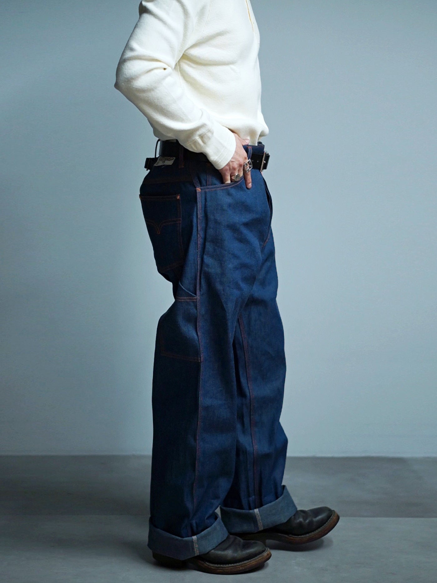 WEIRDO | BEATNIK - DENIM PANTS / WRD5126 - Indigo