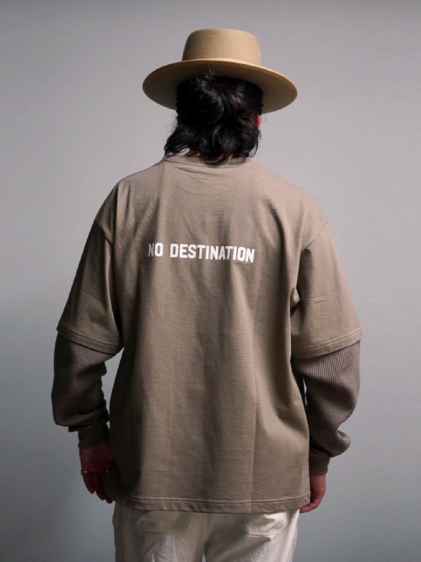 RADIALL | Board Walk - FAKE LAYERED T-SHIRT L/S - Taupe