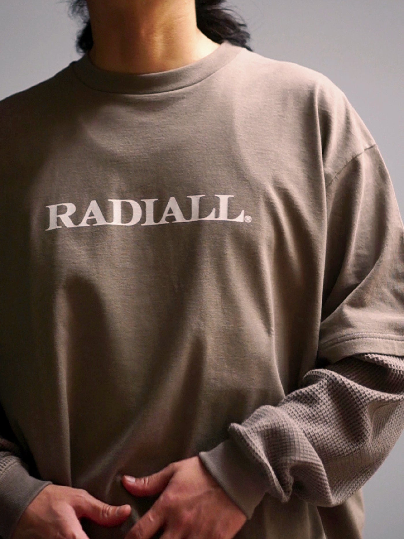 RADIALL | Board Walk - FAKE LAYERED T-SHIRT L/S - Taupe
