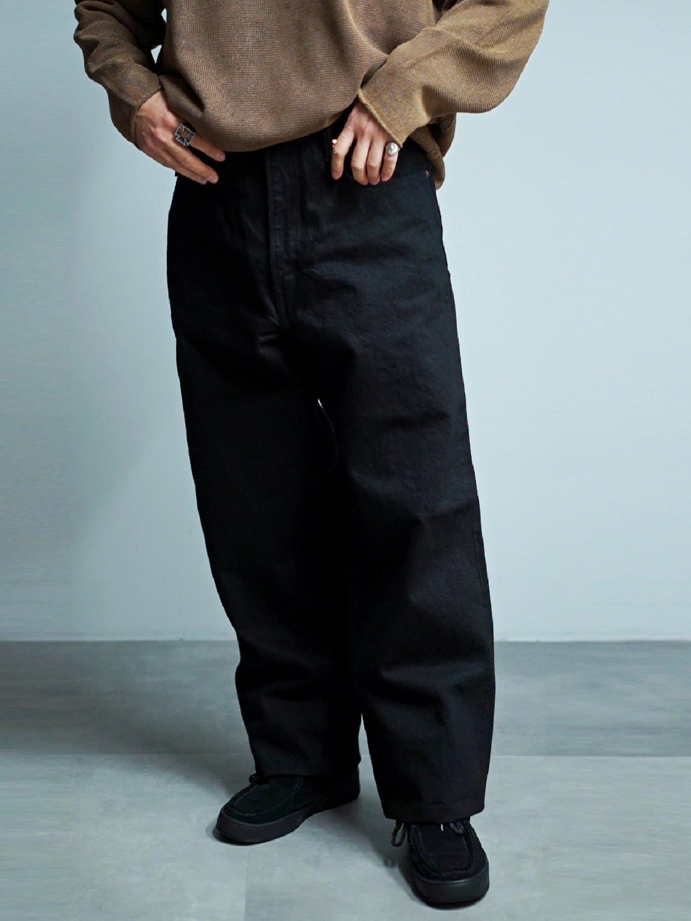 RADIALL | Gxp - BAGGY FIT PANTS - Faded Black