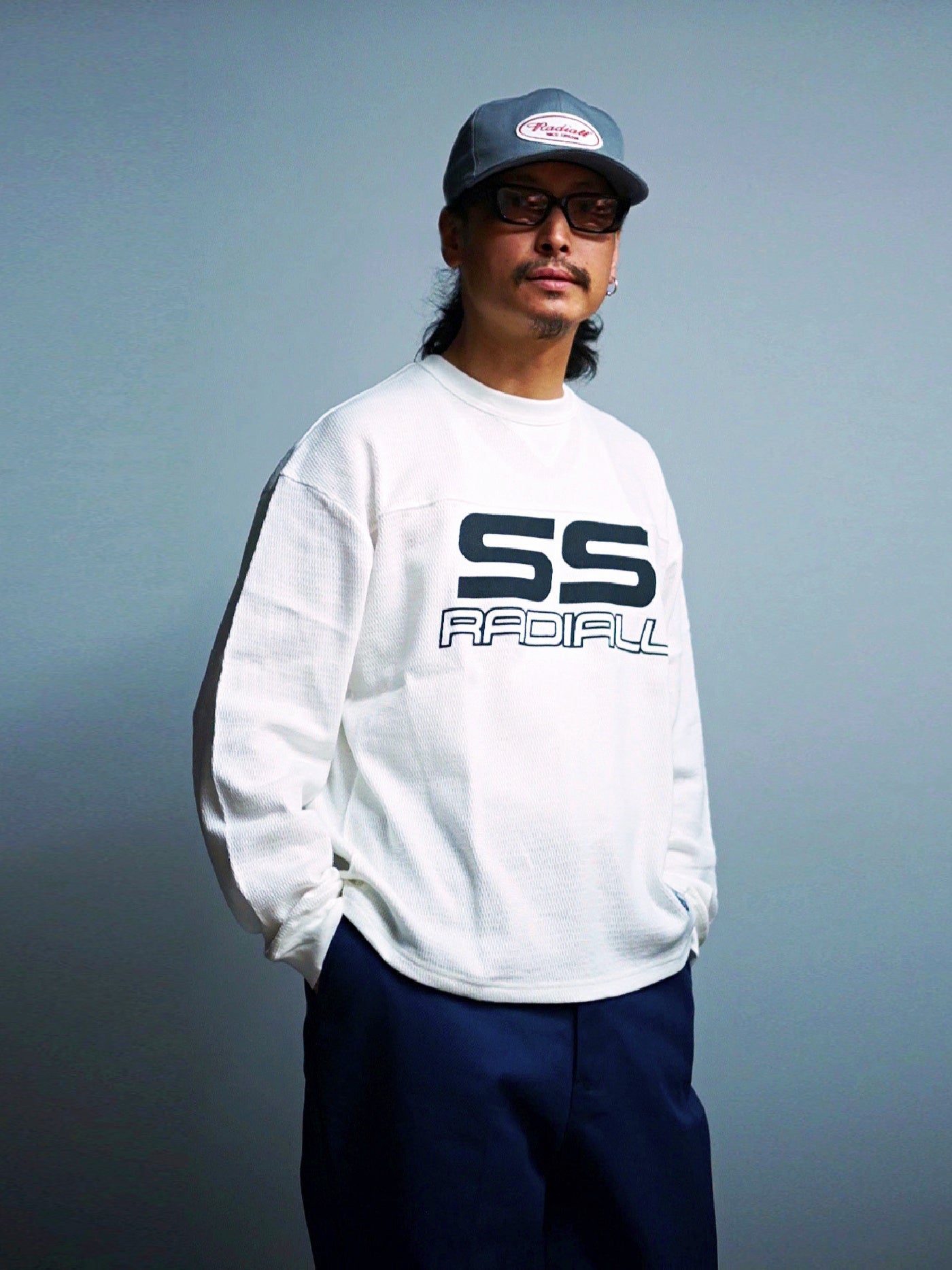 RADIALL | Coupe - FOOTBALL SHIRT L/S - White
