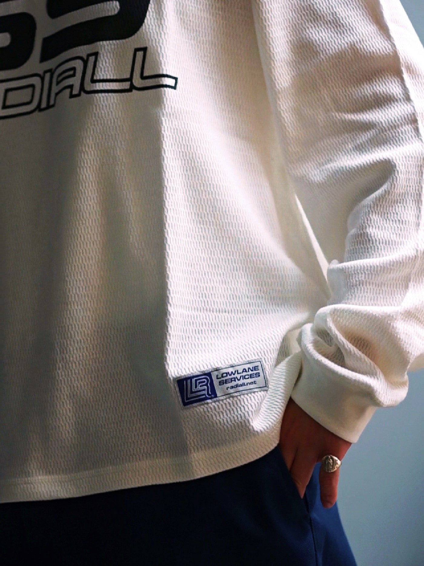 RADIALL | Coupe - FOOTBALL SHIRT L/S - White