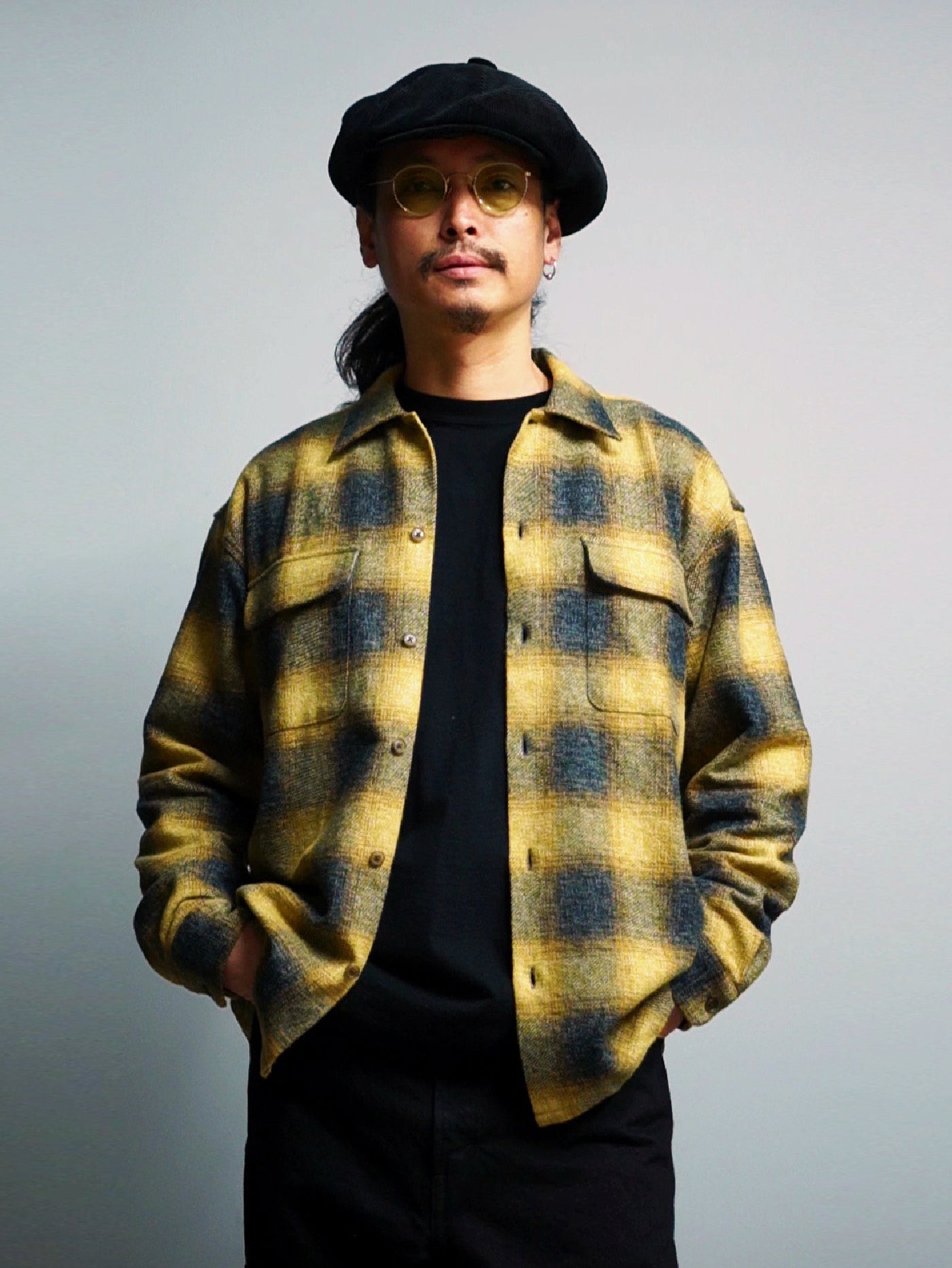 RADIALL | Shore - OPEN COLLARED SHIRT L/S - Yellow – TRUMPS