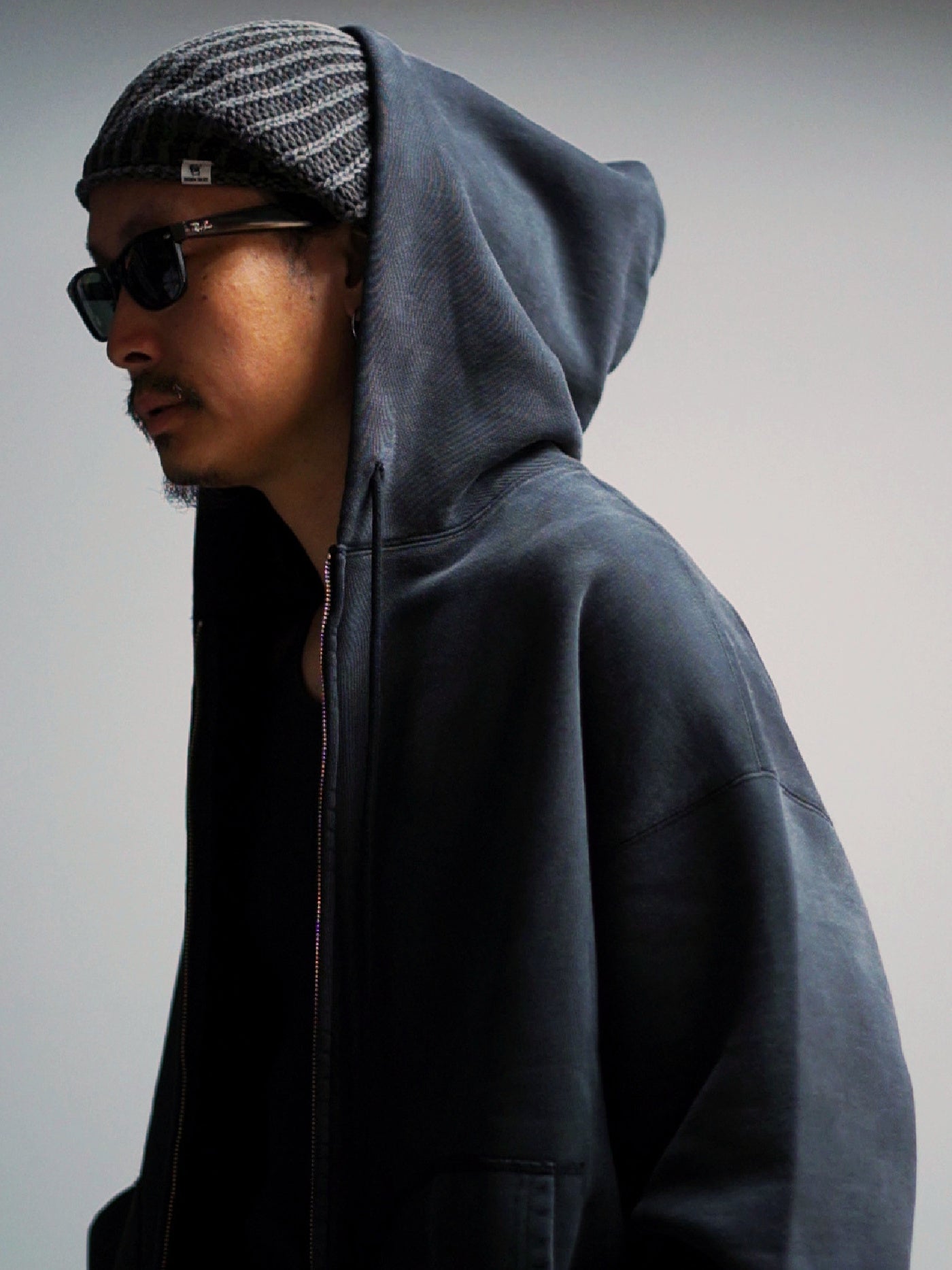 WAX | Vintage Zip Hoodie - Faded Black