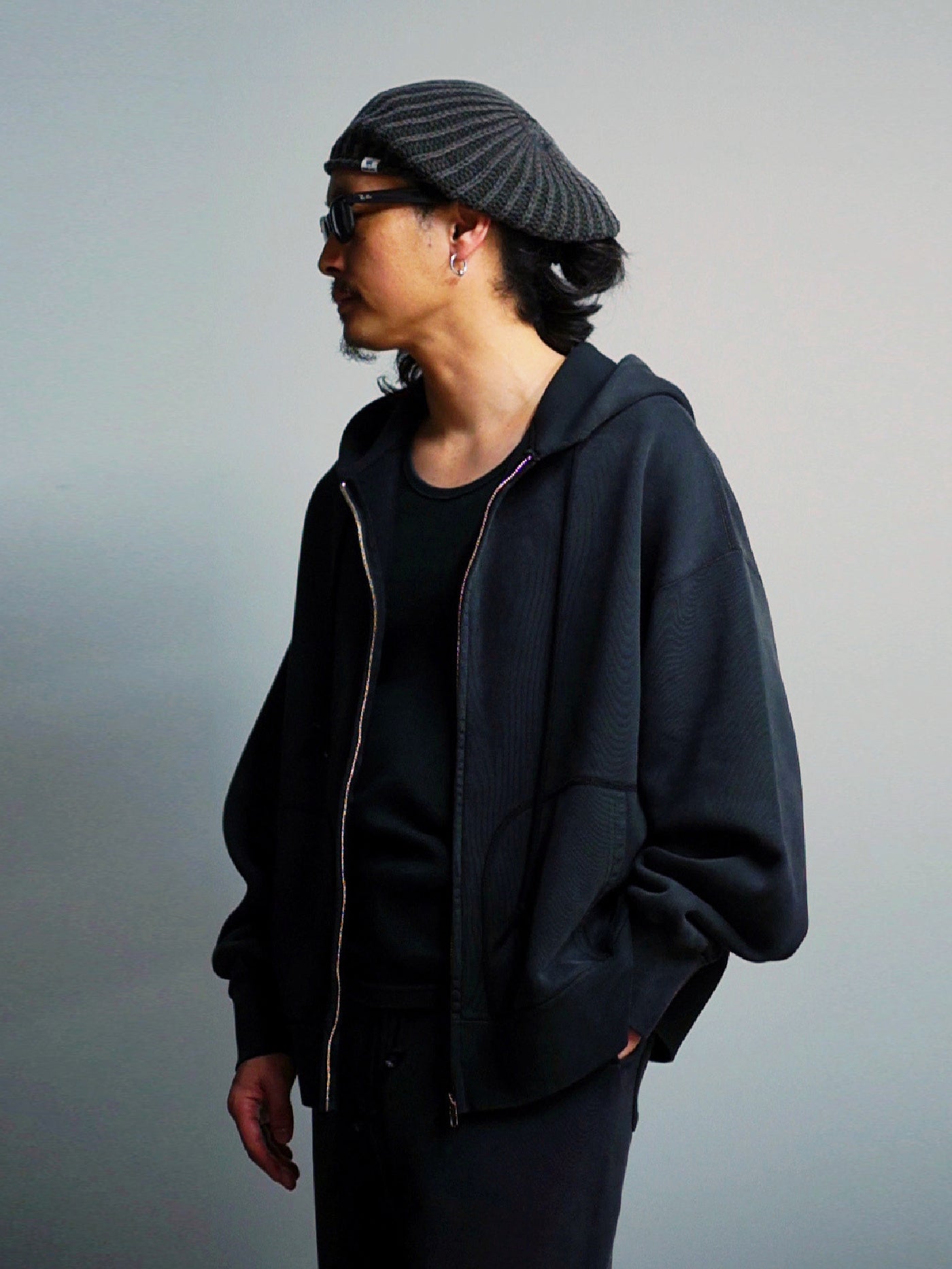 WAX | Vintage Zip Hoodie - Faded Black