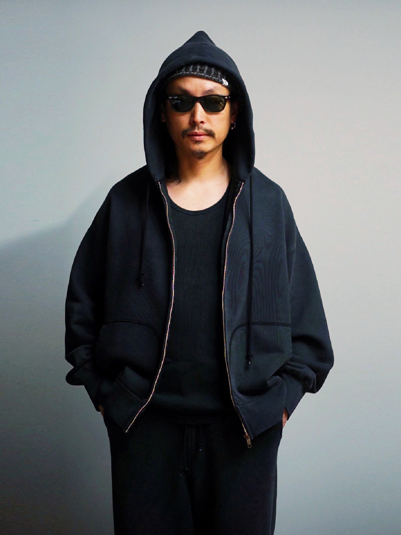 WAX | Vintage Zip Hoodie - Faded Black