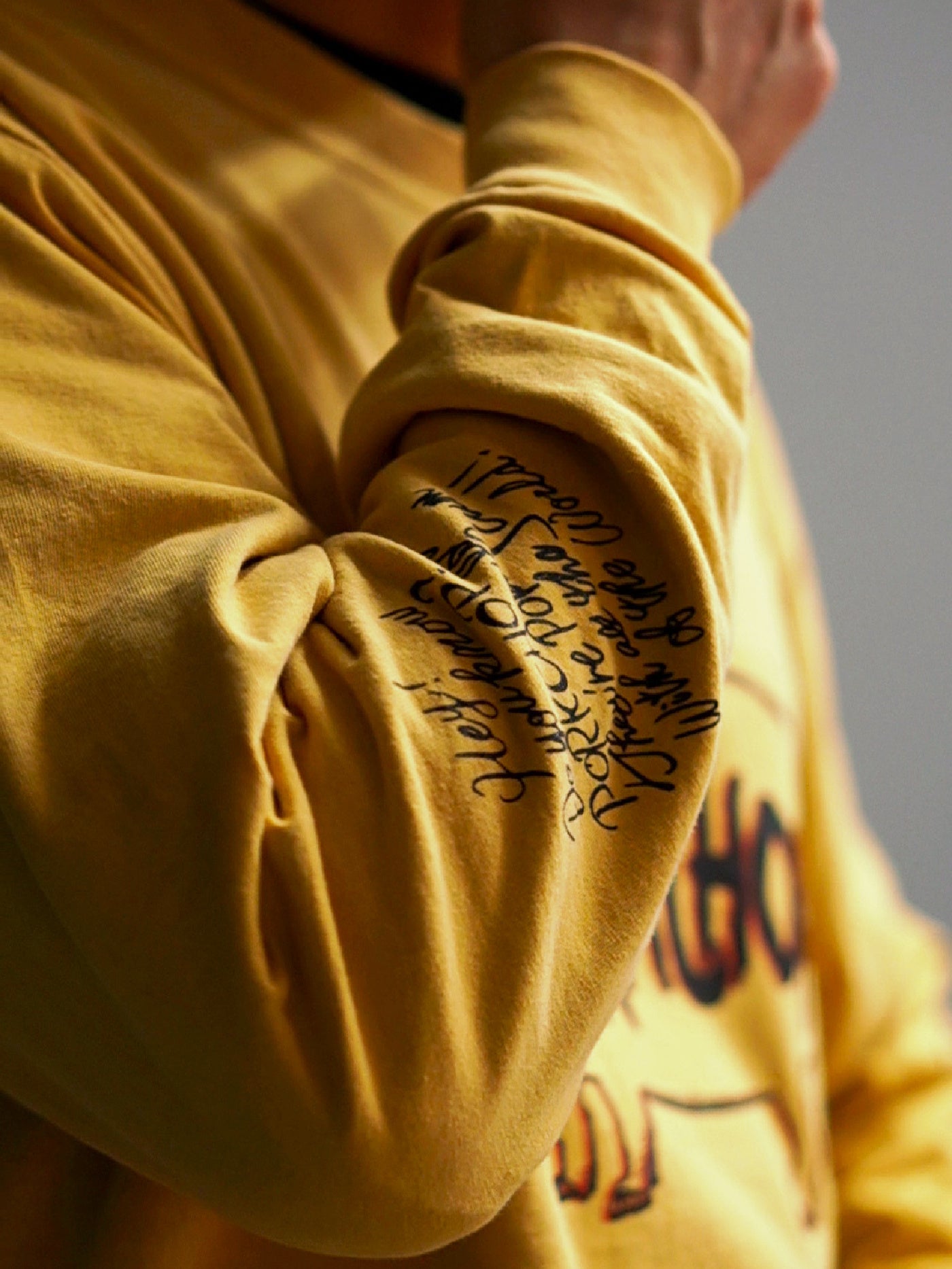 PORKCHOP | SCUM PORK L/S TEE - Mustard