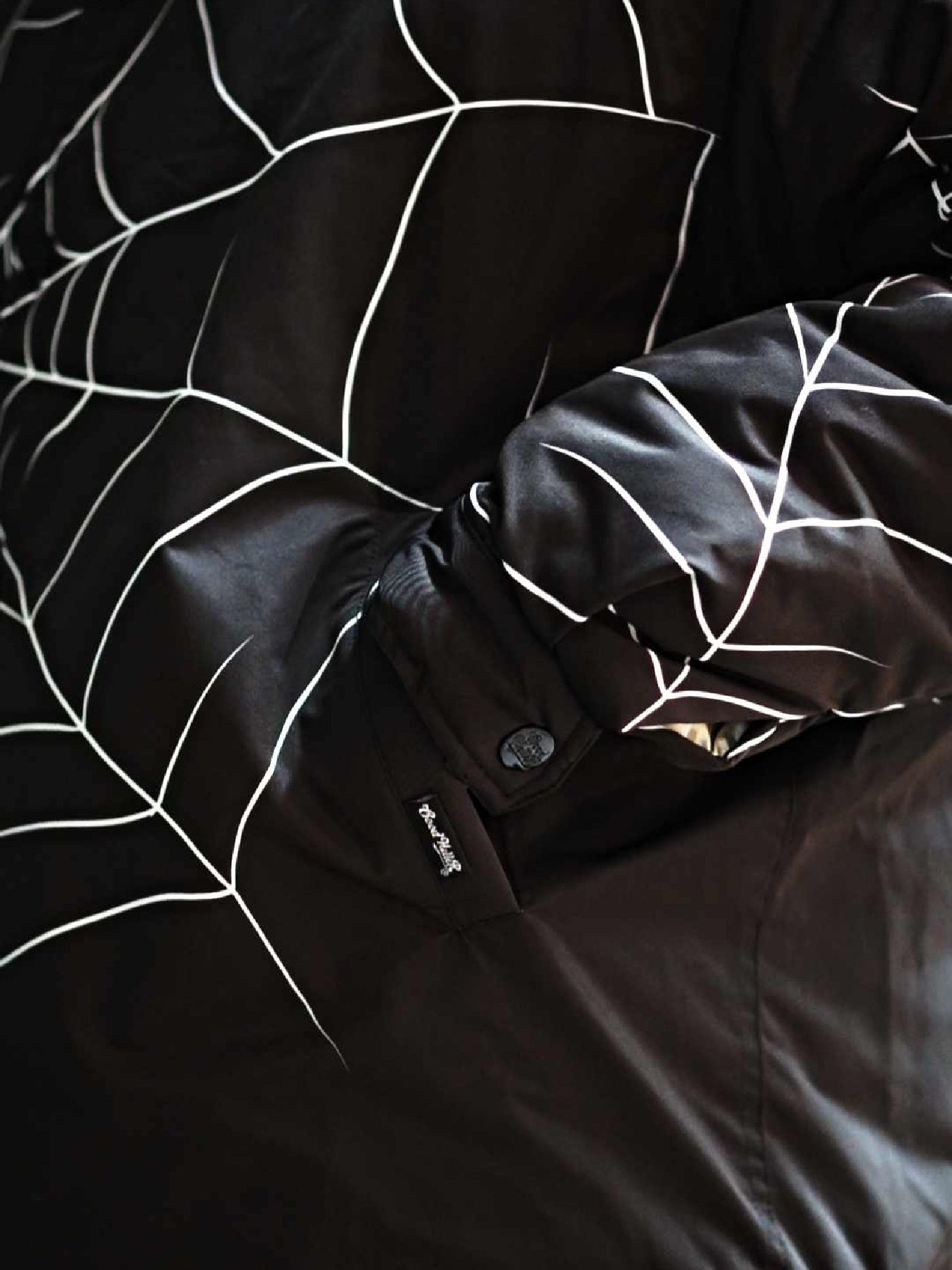 【11.8 (Sat) 12:00 Release】GOOD HELLER | SPIDER WEB PATTERN PADDED COACH JACKET