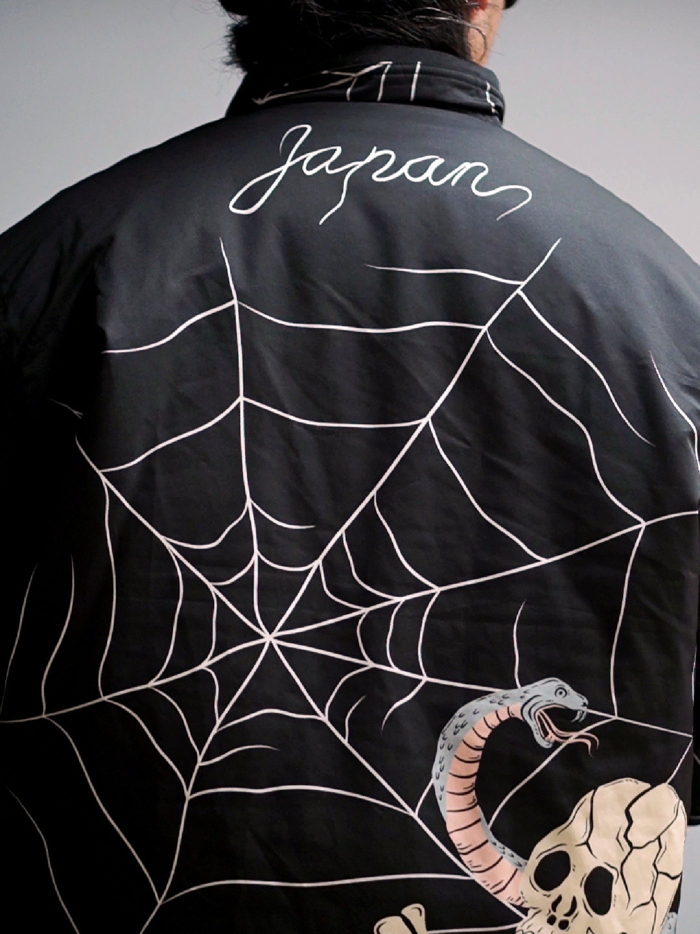 【11.8 (Sat) 12:00 Release】GOOD HELLER | SPIDER WEB PATTERN PADDED COACH JACKET
