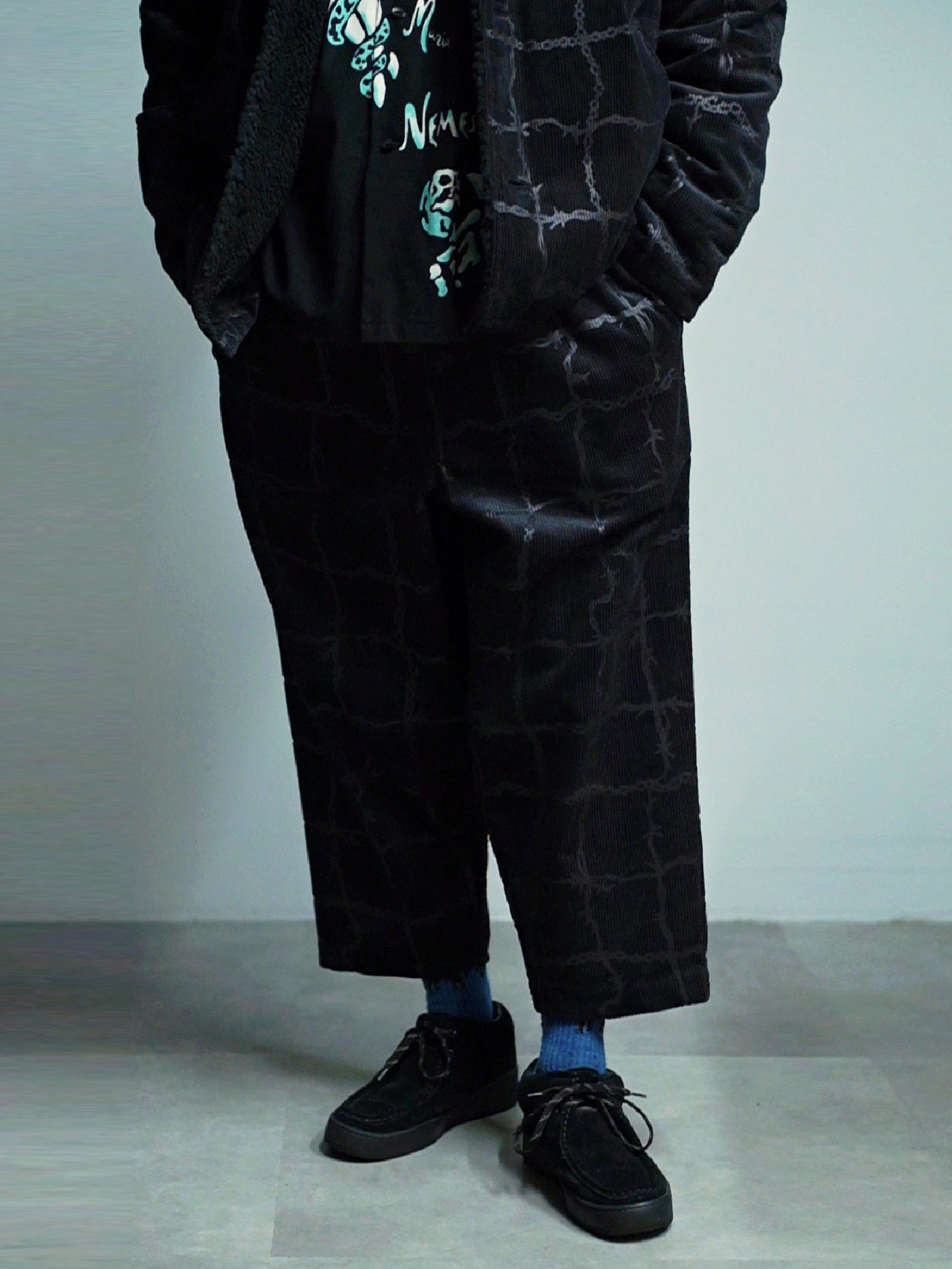 GANGSTERVILLE | BARBED WIRE - EASY PANTS / GSV5303 - Black