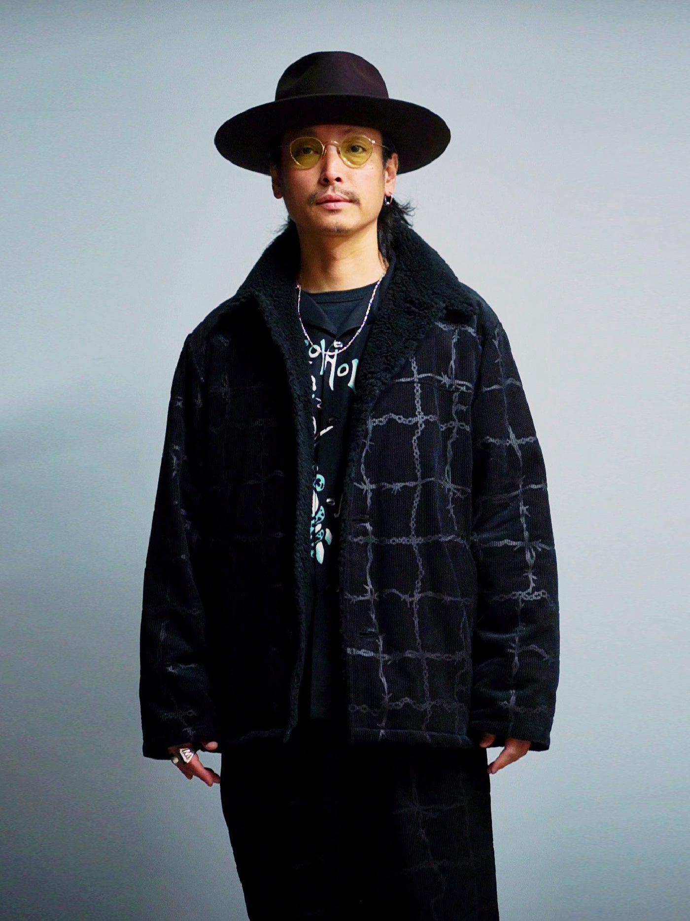 GANGSTERVILLE | BARBED WIRE - RANCH COAT / GSV5302 - Black