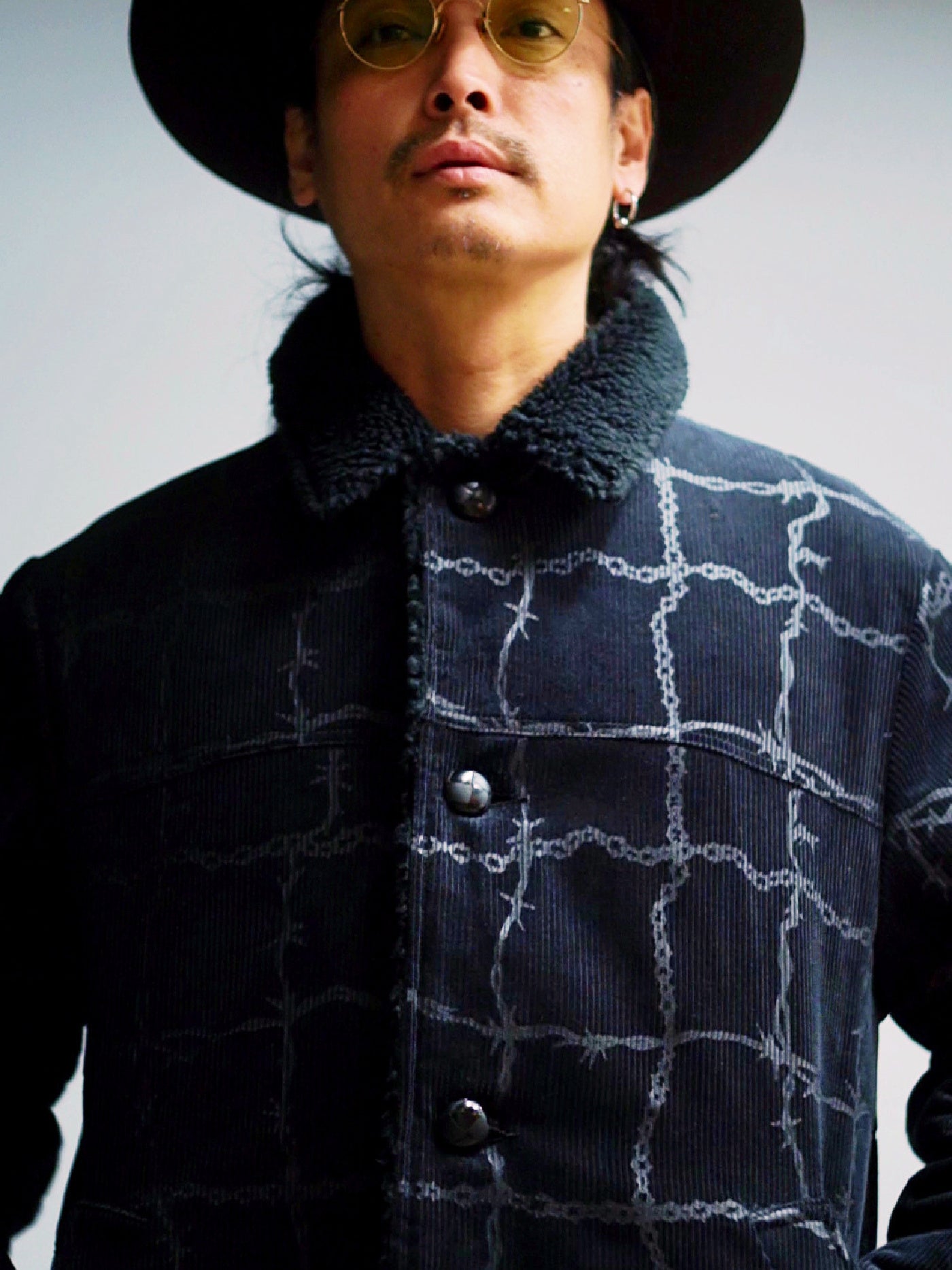 GANGSTERVILLE | BARBED WIRE - RANCH COAT / GSV5302 - Black