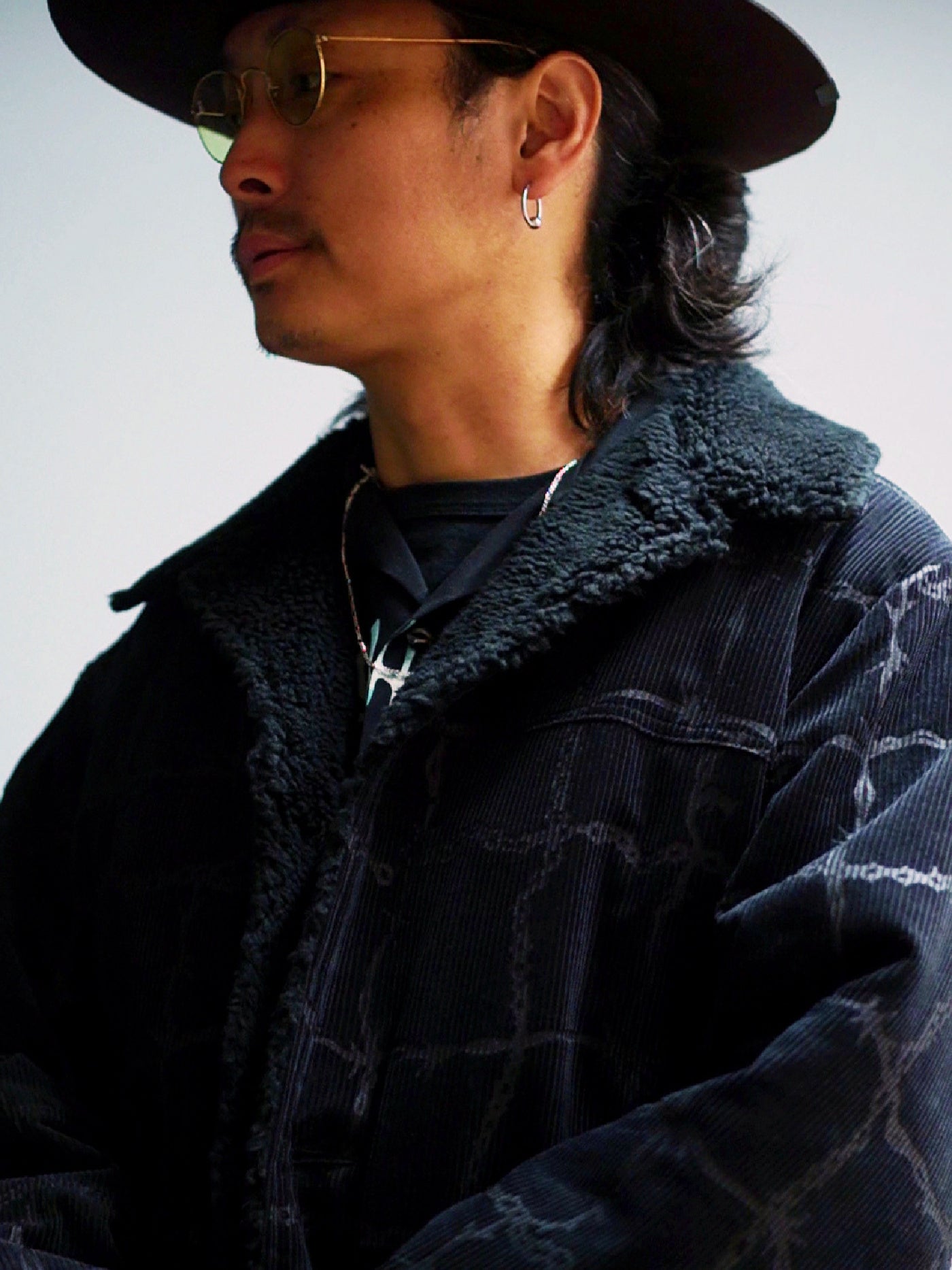 GANGSTERVILLE | BARBED WIRE - RANCH COAT / GSV5302 - Black