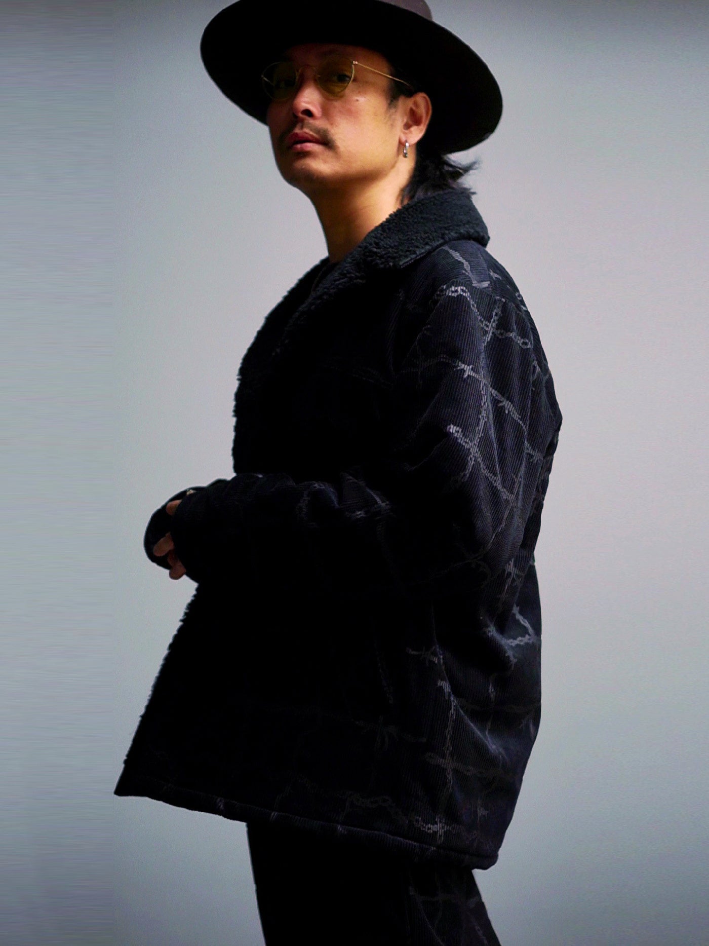 GANGSTERVILLE | BARBED WIRE - RANCH COAT / GSV5302 - Black