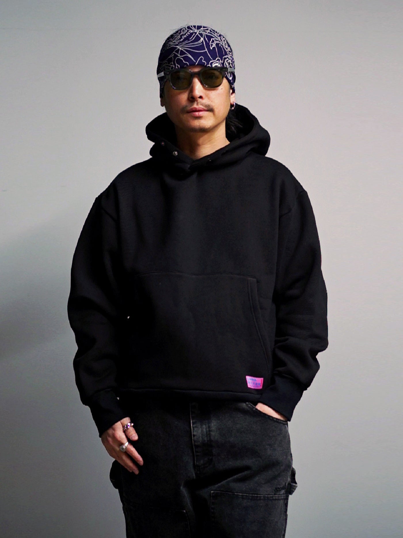 GOOD HELLER | BLK DEMI WELLINGTON GLASSES