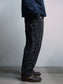 【10.25 (Sat) 12:00 Release】GOOD HELLER | HEAVY CANVAS DOUBLE KNEE PAINTER PANTS - Faded Black