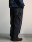 【10.25 (Sat) 12:00 Release】GOOD HELLER | HEAVY CANVAS DOUBLE KNEE PAINTER PANTS - Faded Black