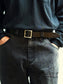 GOOD HELLER | SQUARE BUCKLE LEATHER BELT