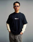 WAX | WAX STITCH TEE for GOAT - Black