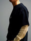 WAX | WAX STITCH TEE for GOAT - Black