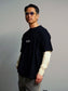 WAX | WAX STITCH TEE for GOAT - Black