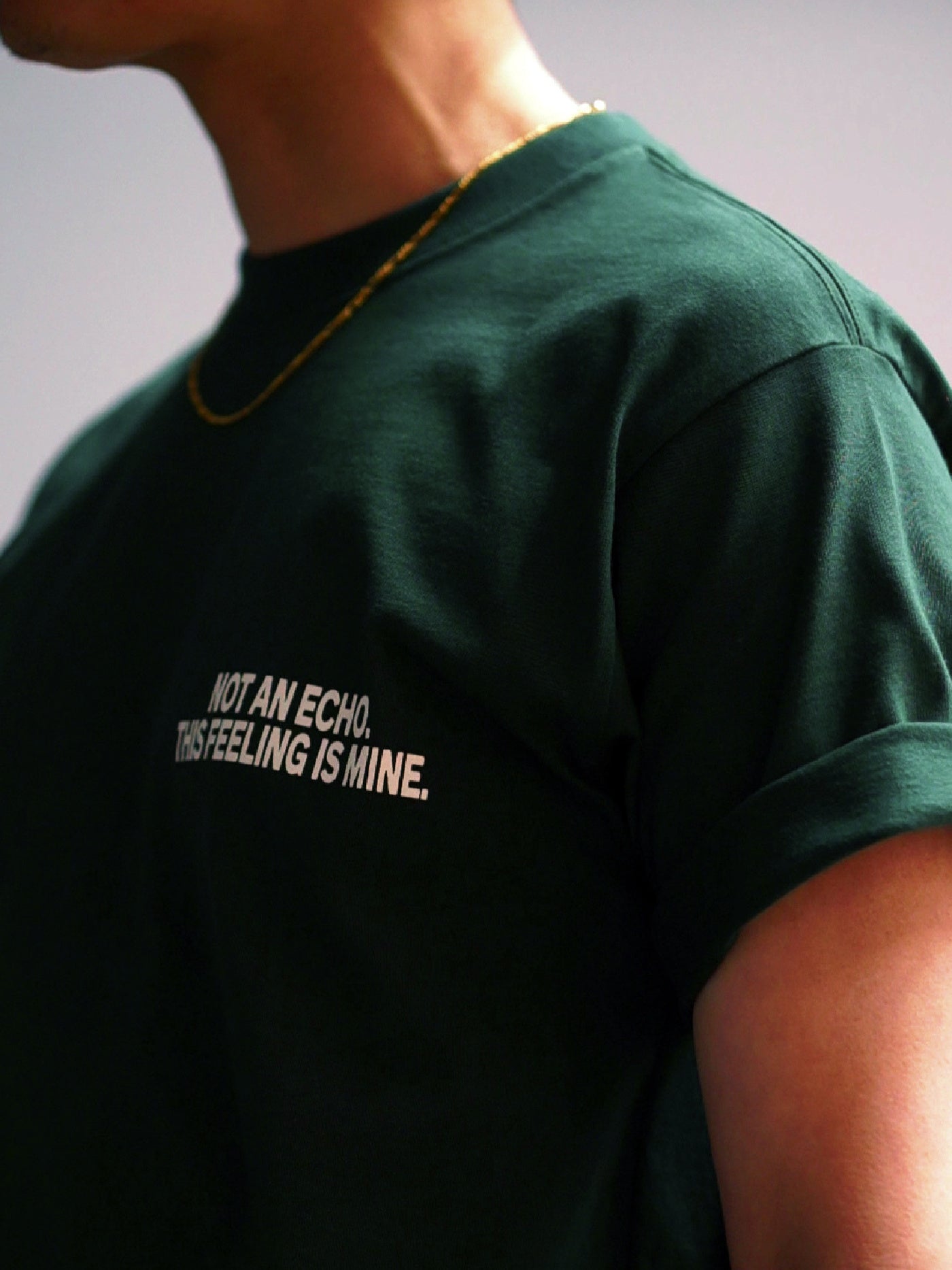 【5.3 (Sun) 12:00 Release】FLUTTER | USA Cotton Graphic Tee - Green