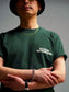 【5.3 (Sun) 12:00 Release】FLUTTER | USA Cotton Graphic Tee - Green