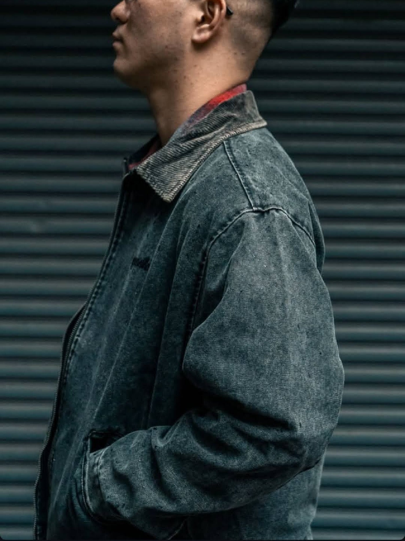 【10.25 (Sat) 12:00 Release】GOOD HELLER | HEAVY CANVAS DETROIT TYPE JACKET - Faded Black