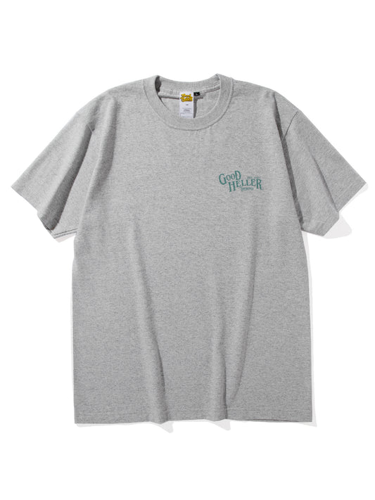 GOOD HELLER | AMERICAN FLAG S/S T-SHIRT - Gray
