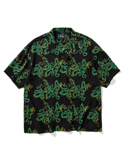 GOOD HELLER | SNAKE BORDER PATTERN SHIRT