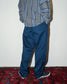 RADIALL | CNQ MOTOWN - WIDE TAPERED FIT PANTS - Navy
