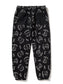 GOOD HELLER | BONE LOGO ALLOVER PATTERN SWEAT PANTS - Black