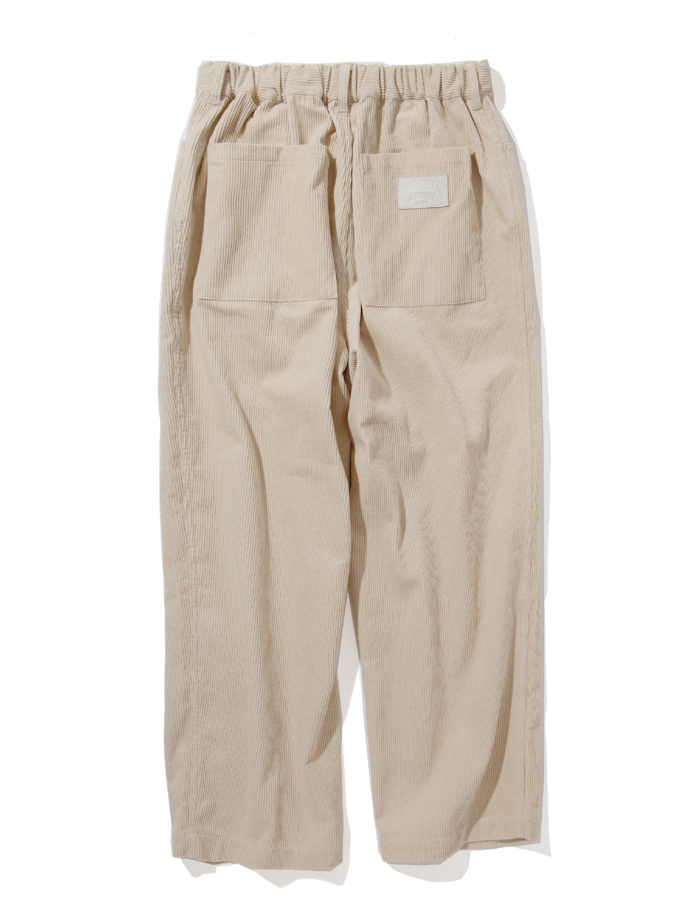 【12.27 (Sat) 12:00 Release】GOOD HELLER | CORDUROY WIDE STRAIGHT EASY PANTS - Ivory