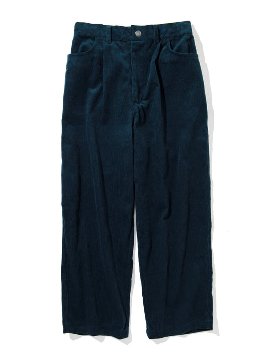 【12.27 (Sat) 12:00 Release】GOOD HELLER | CORDUROY WIDE STRAIGHT EASY PANTS - Navy