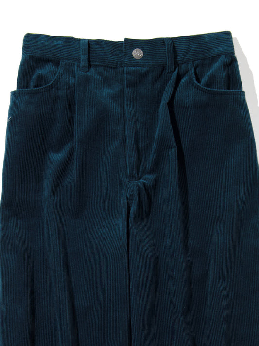 【12.27 (Sat) 12:00 Release】GOOD HELLER | CORDUROY WIDE STRAIGHT EASY PANTS - Navy