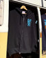 PORKCHOP | O.P. SQUARE ZIP UP HOODIE - Black