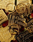 RADIALL | CHROME LETTERS - BRASS KEY HOLDER