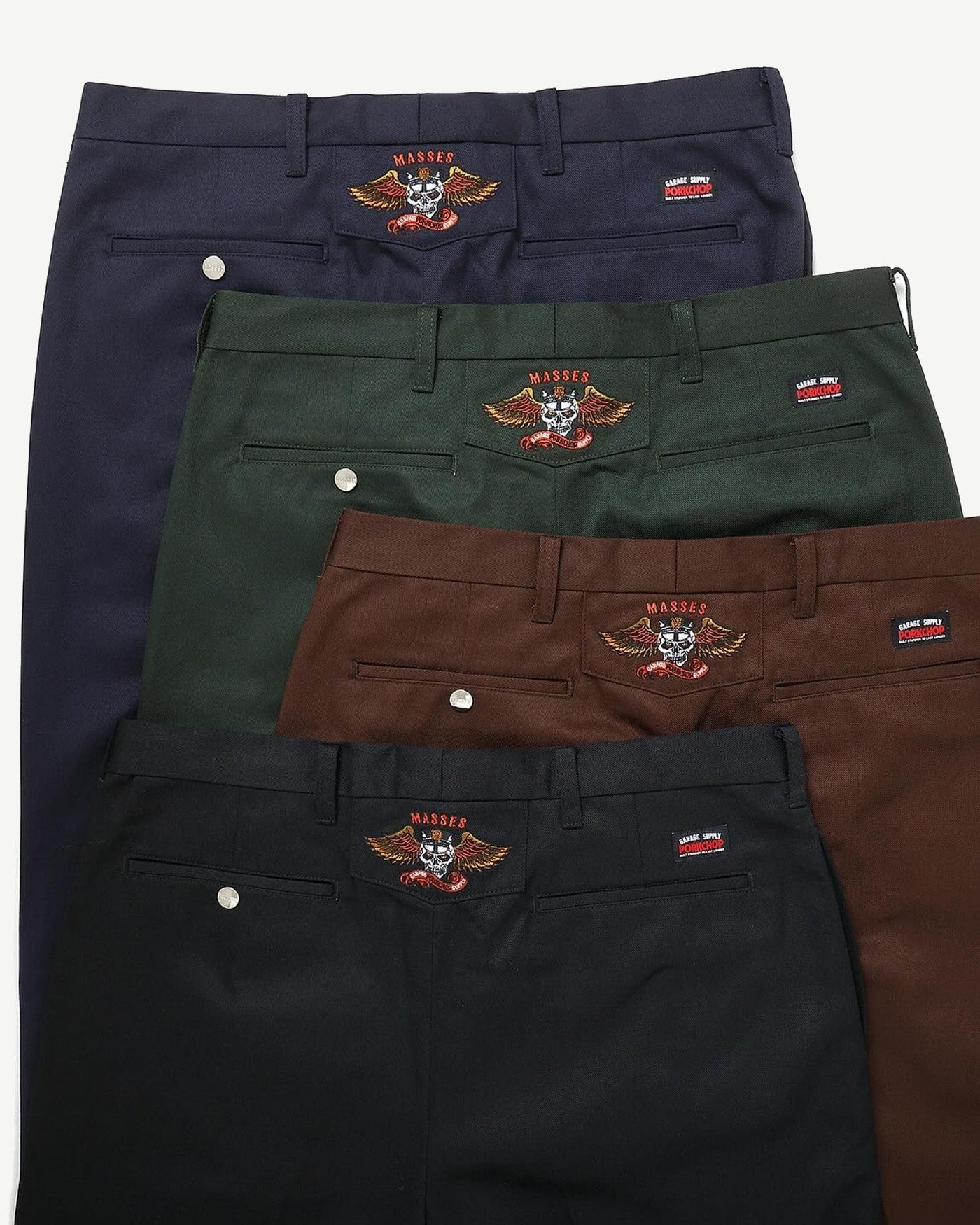 PORKCHOP | HOPSACK PANTS P - Navy